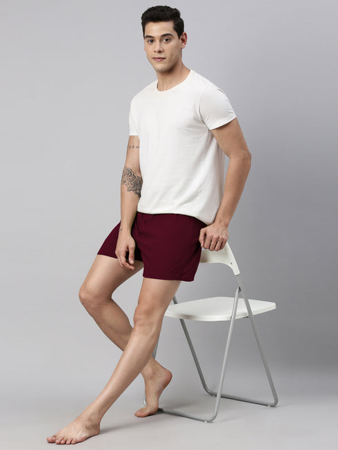 2 Pack Solid Cotton Boxers